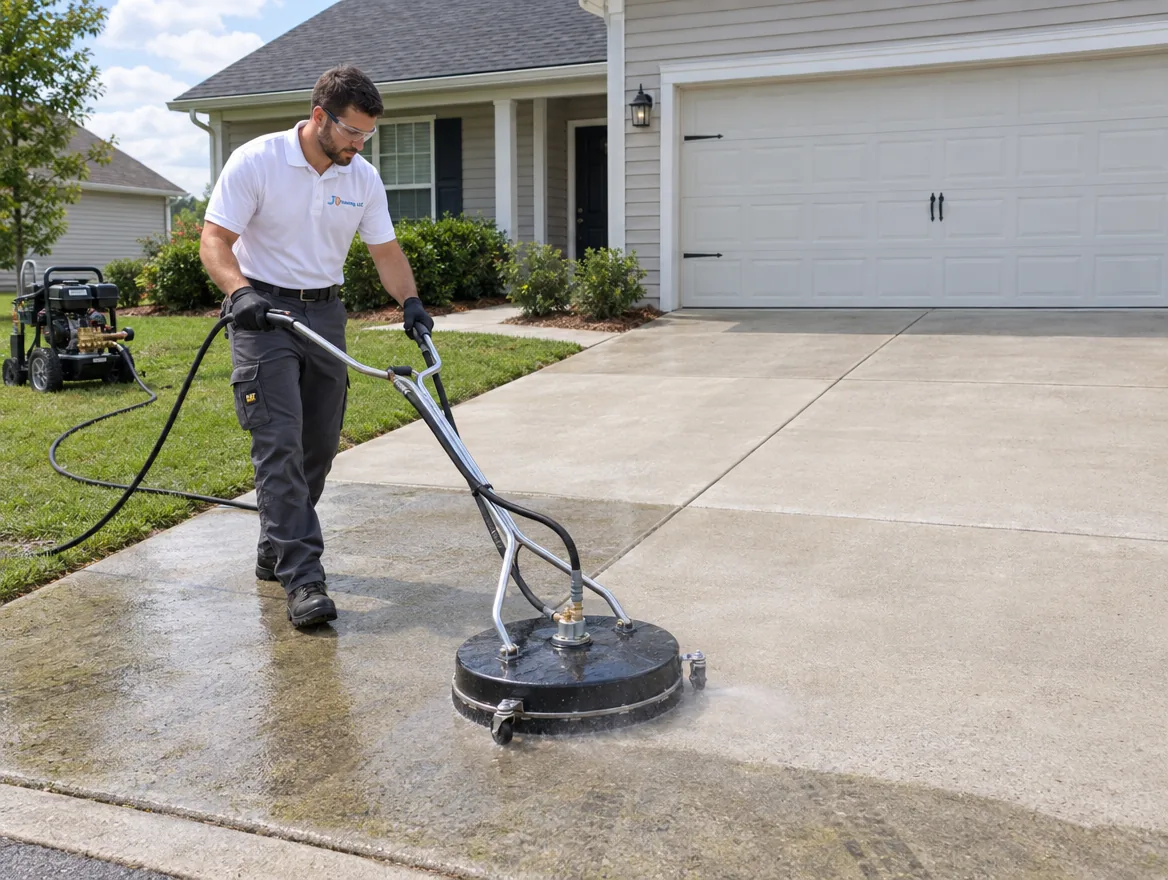 Driveway and walkway cleaning